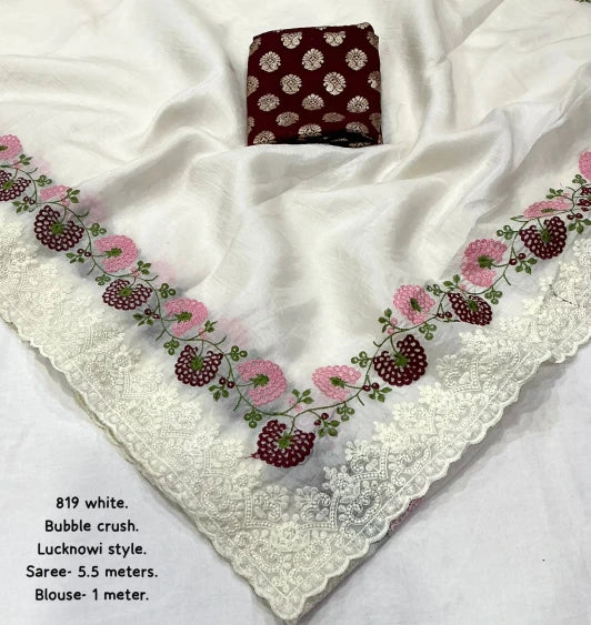 AK-819 Lucknowi Style Saree