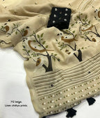 AK-712 Chifiya Linen Saree
