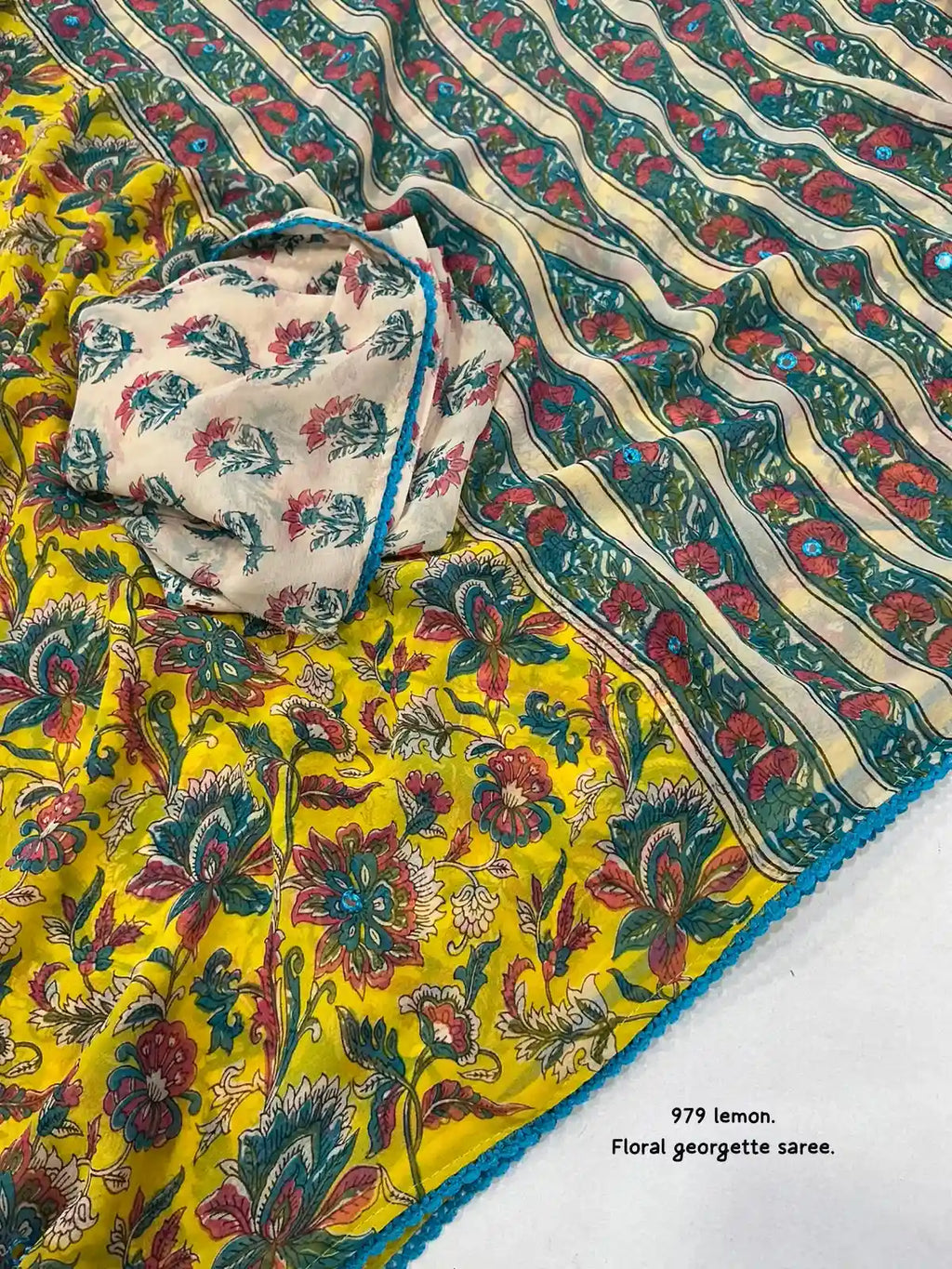 Ak - 979 floral georgette