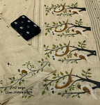 AK-712 Chifiya Linen Saree