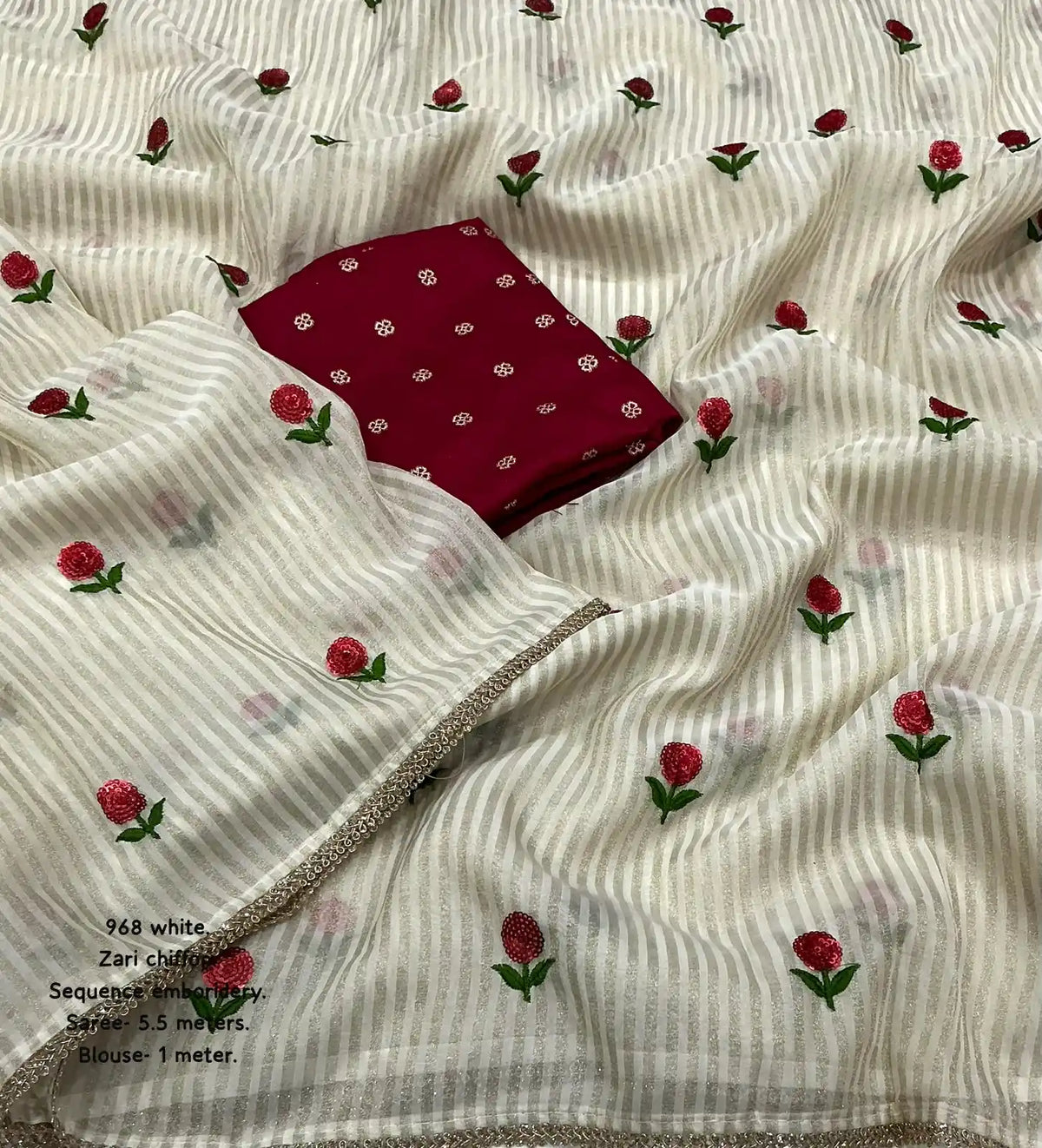 Ak - 968 Zari Chiffon