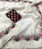 AK-819 Lucknowi Style Saree