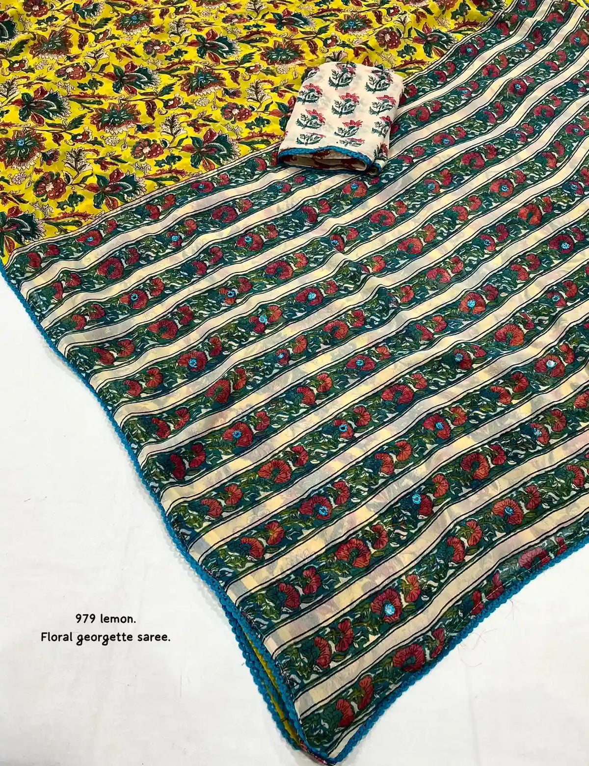 Ak - 979 floral georgette