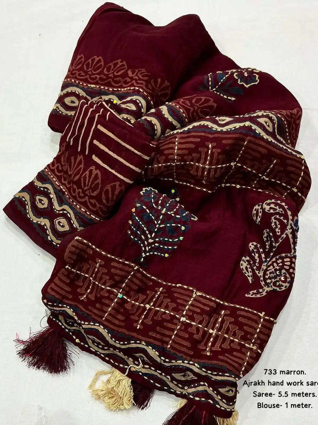 Ak- 733 ajrakh handwork