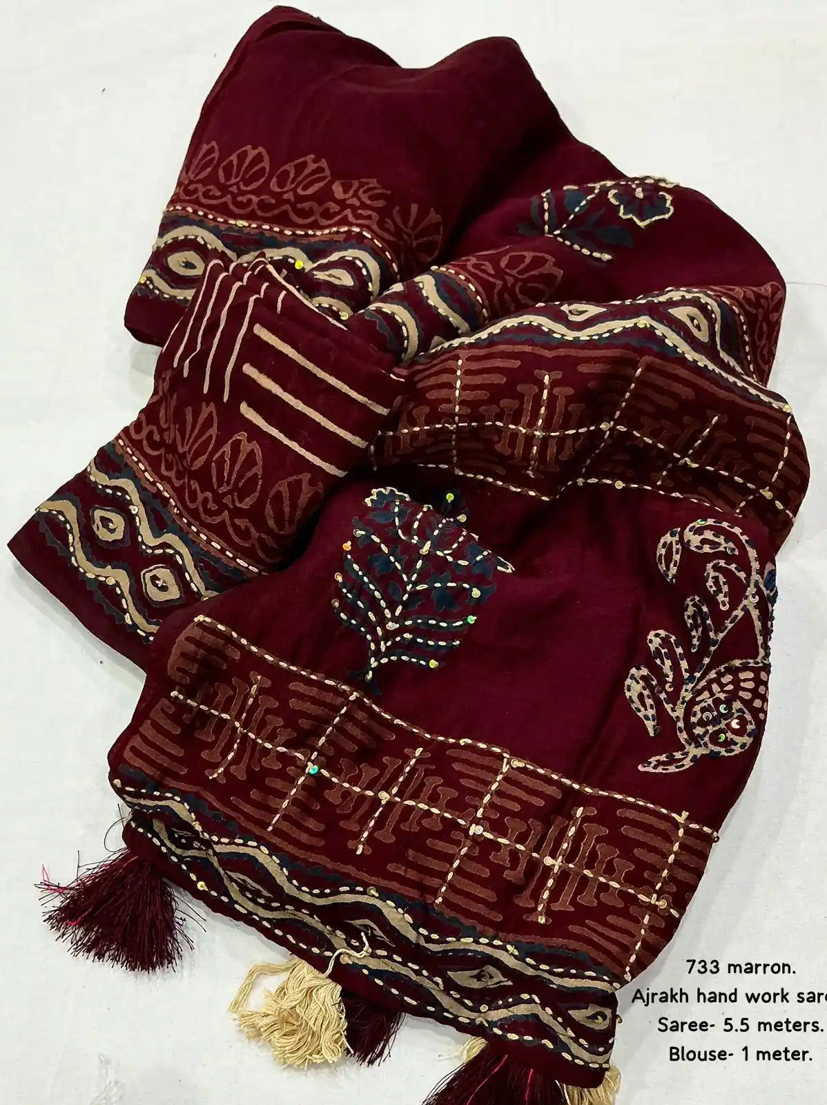 Ak- 733 ajrakh handwork