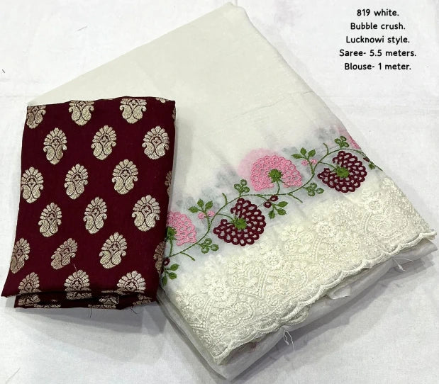 AK-819 Lucknowi Style Saree
