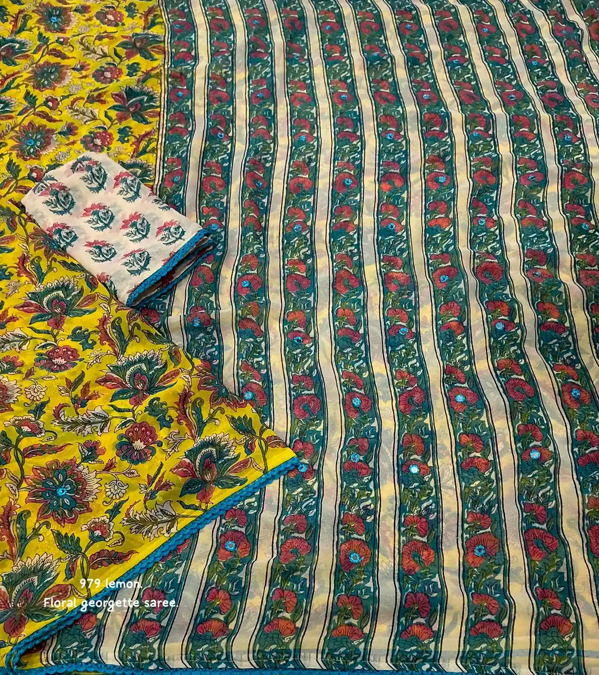 Ak - 979 floral georgette
