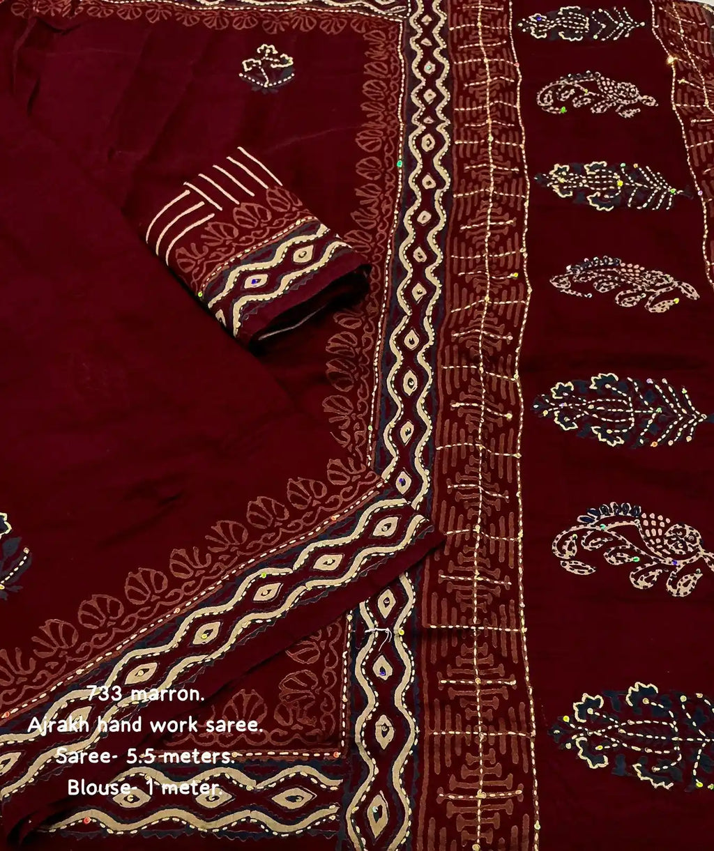 Ak- 733 ajrakh handwork