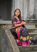 Tye & dye shibori saree.
