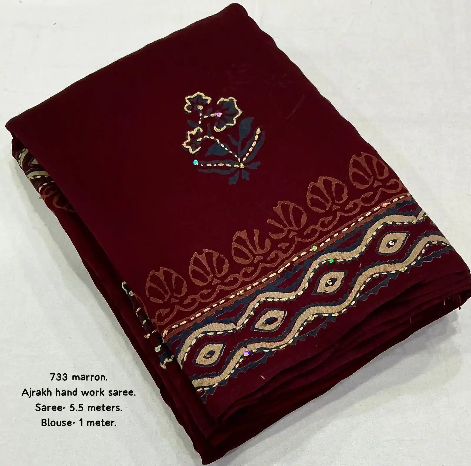 Ak- 733 ajrakh handwork