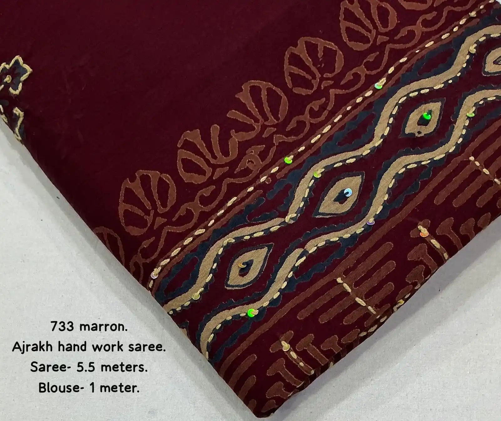 Ak- 733 ajrakh handwork