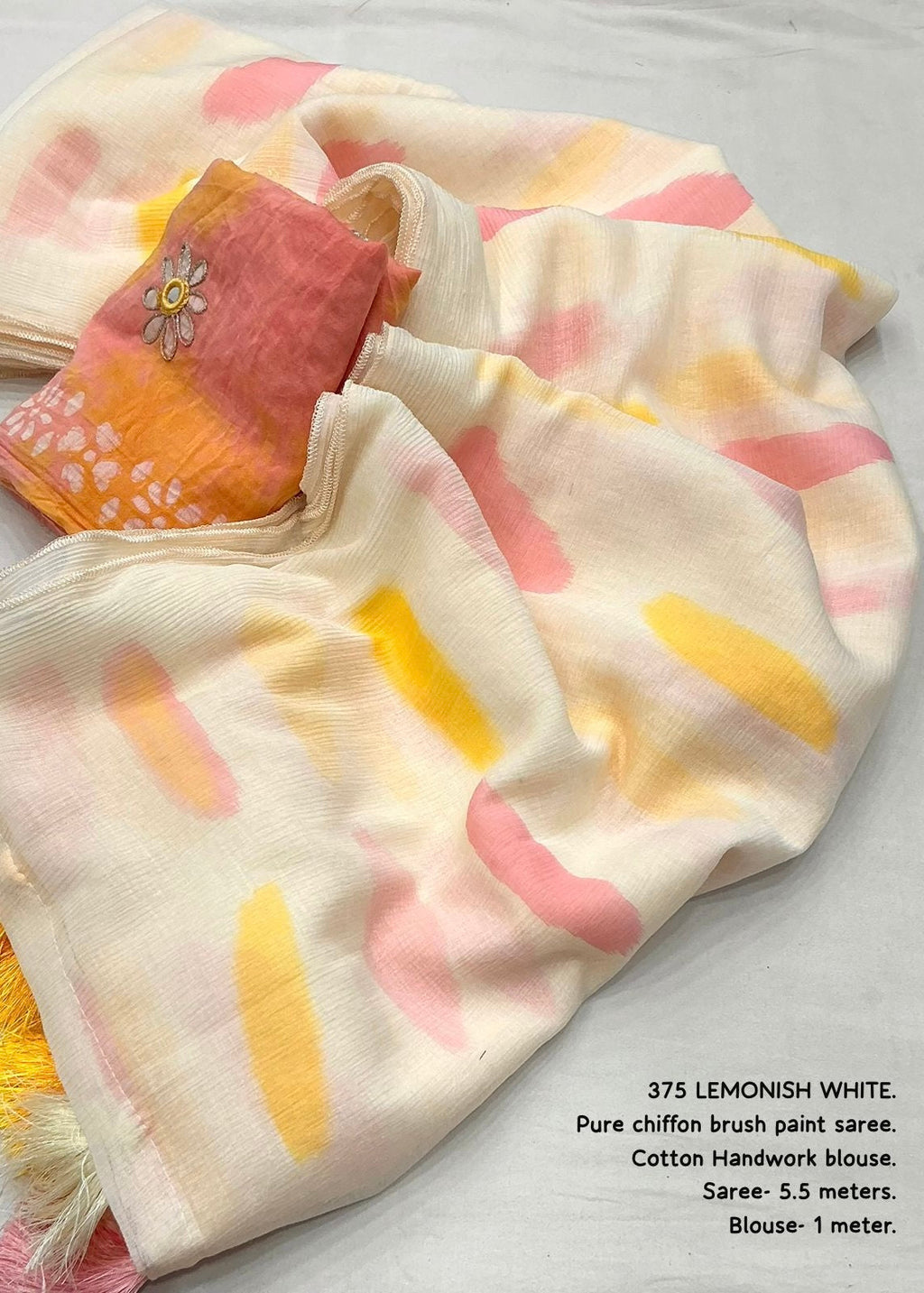 Pure chiffon spray print