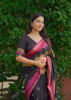 Tye & dye shibori saree.