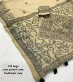 Ak- 693 Madhubani linen