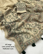 Ak- 693 Madhubani linen