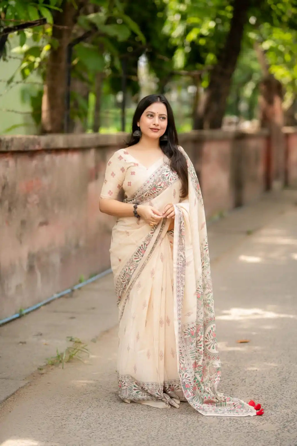 Ak- 871  madhubani linen