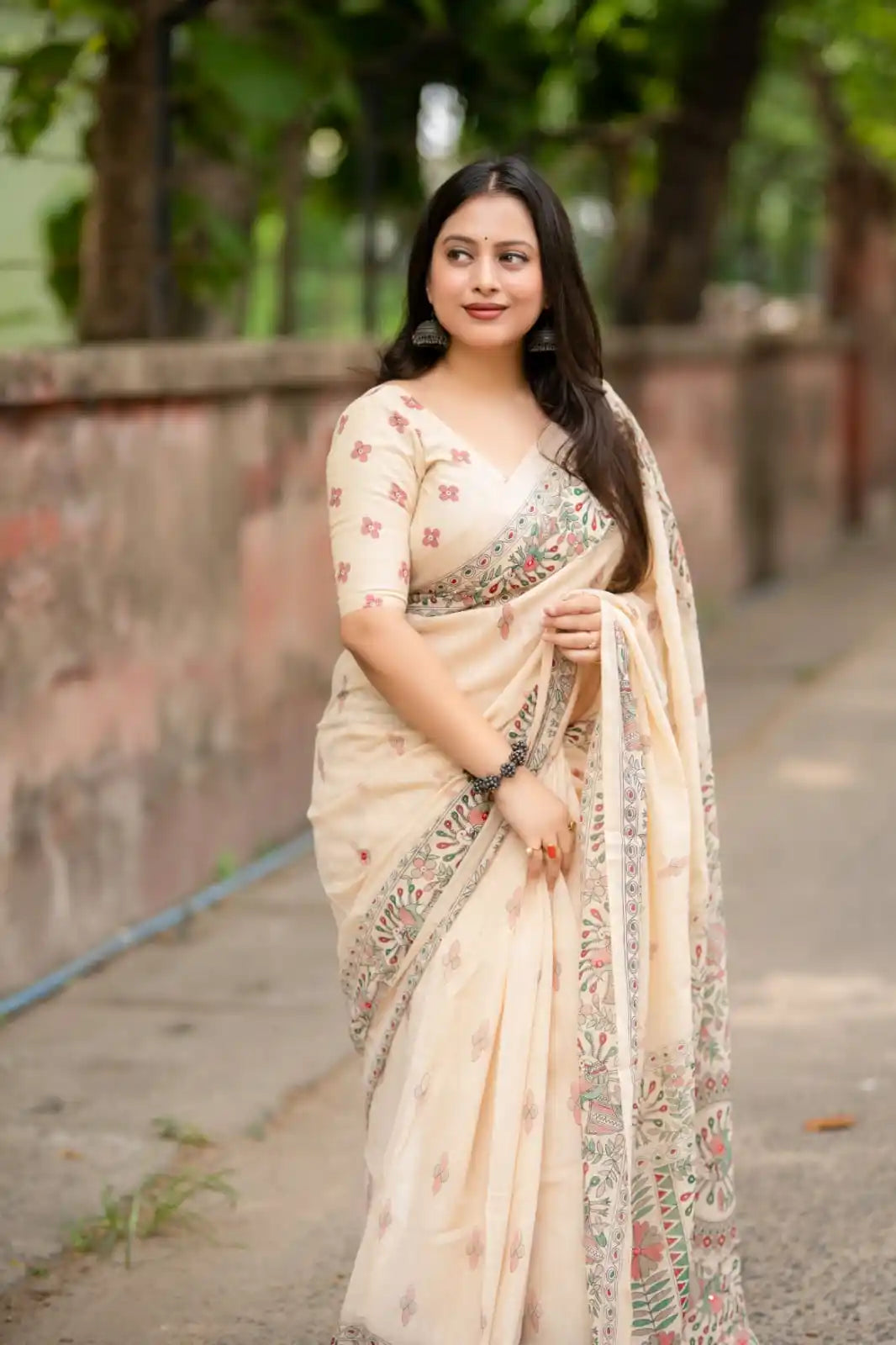 Ak- 871  madhubani linen