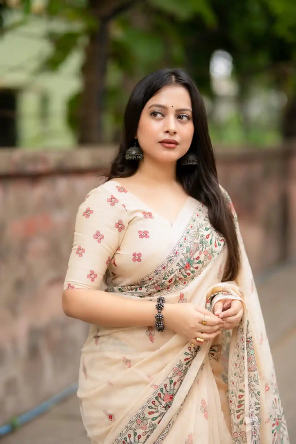 Ak- 871  madhubani linen