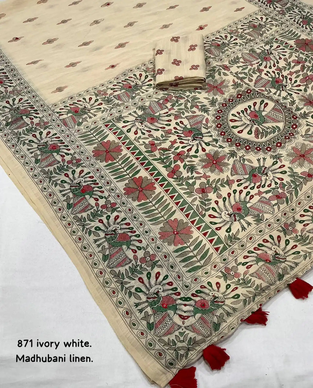 Ak- 871  madhubani linen