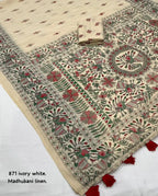 Ak- 871  madhubani linen