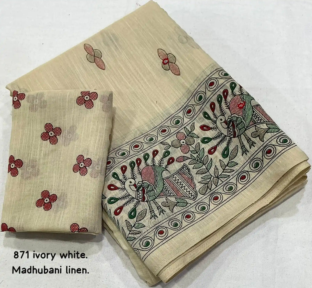 Ak- 871  madhubani linen