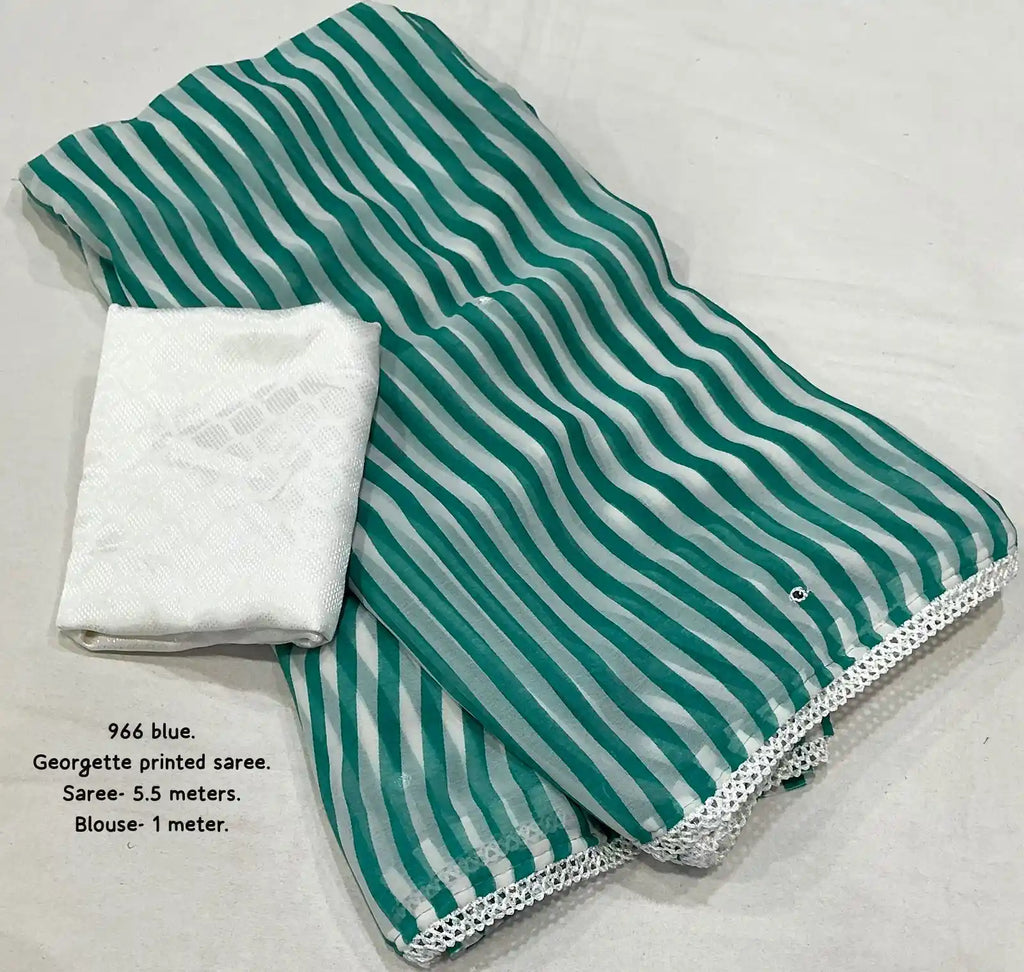 Ak - 966 White Georgette