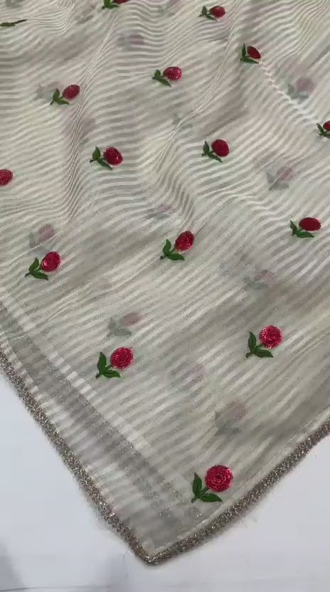Ak - 968 Zari Chiffon